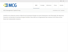 Tablet Screenshot of mcg-group.com